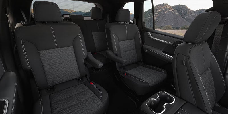Interior view of GMC Acadia