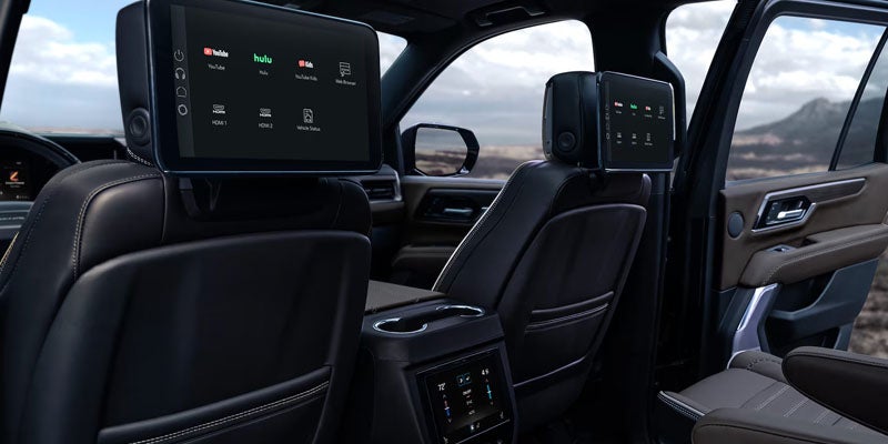Interior view of GMC Yukon
