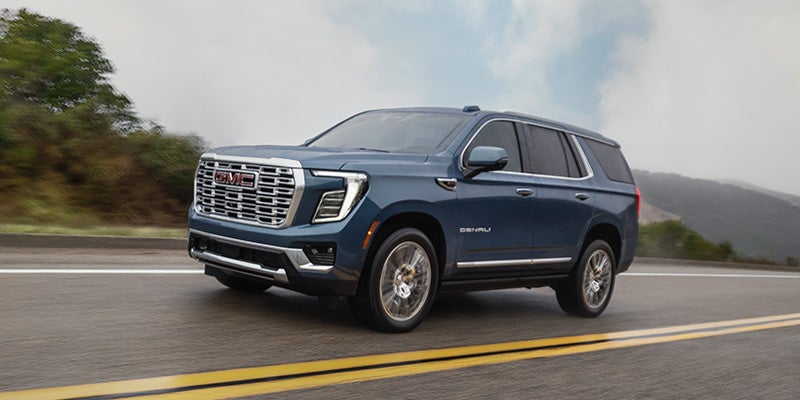 Performance driving view of GMC Yukon